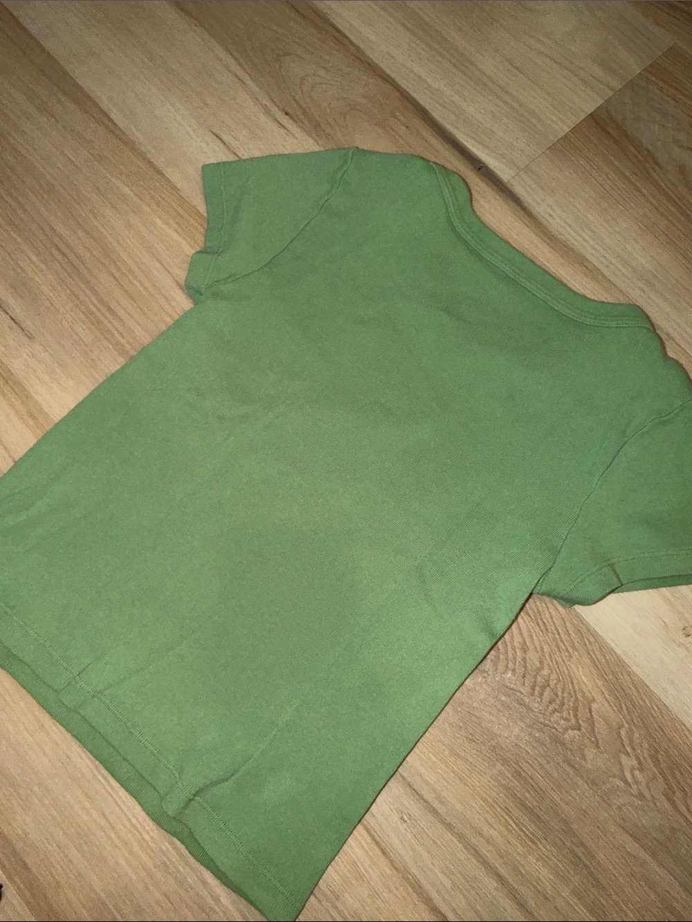 Brandy Melville Green Cotton Tee & Shorts Set xs like new worn once - Picture 9 of 9